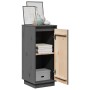 Aparador de madera maciza de pino gris 31,5x34x75 cm de , Aparadores - Ref: Foro24-813354, Precio: 47,09 €, Descuento: %