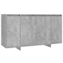 Aparador de madera contrachapada gris hormigón 135x41x75 cm de , Aparadores - Ref: Foro24-809597, Precio: 160,03 €, Descuento: %