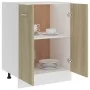 Armario inferior cocina contrachapada color roble 60x46x81,5 cm de vidaXL, Armarios de cocina - Ref: Foro24-801191, Precio: 6...