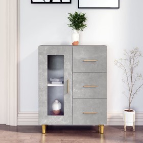 Aparador de madera de ingeniería gris hormigón 69,5x34x90 cm de , Aparadores - Ref: Foro24-812208, Precio: 89,94 €, Descuento: %
