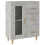 Aparador de madera de ingeniería gris hormigón 69,5x34x90 cm de , Aparadores - Ref: Foro24-812208, Precio: 89,94 €, Descuento: %