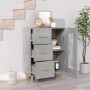 Aparador de madera de ingeniería gris hormigón 69,5x34x90 cm de , Aparadores - Ref: Foro24-812208, Precio: 89,94 €, Descuento: %