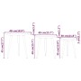 Juego de mesitas auxiliares 3 piezas MDF y hierro marrón oscuro de , Mesas auxiliares - Ref: Foro24-286094, Precio: 97,07 €, ...