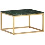 Mesa de centro piedra real textura de mármol verde 60x60x35 cm de , Mesas de centro - Ref: Foro24-286440, Precio: 110,97 €, D...