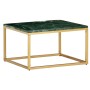 Mesa de centro piedra real textura de mármol verde 60x60x35 cm de , Mesas de centro - Ref: Foro24-286440, Precio: 110,97 €, D...