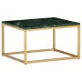 Mesa de centro piedra real textura de mármol verde 60x60x35 cm de , Mesas de centro - Ref: Foro24-286440, Precio: 110,97 €, D...