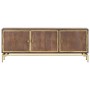 Mueble de TV de madera maciza de mango 120x30x46 cm de , Muebles TV - Ref: Foro24-287756, Precio: 210,13 €, Descuento: %