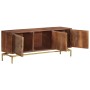 Mueble de TV de madera maciza de mango 120x30x46 cm de , Muebles TV - Ref: Foro24-287756, Precio: 210,13 €, Descuento: %
