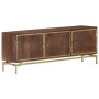 Mueble de TV de madera maciza de mango 120x30x46 cm de , Muebles TV - Ref: Foro24-287756, Precio: 210,13 €, Descuento: %