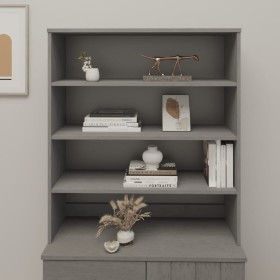 Aparador superior HAMAR pino macizo gris claro 90x30x100 cm de , Aparadores - Ref: Foro24-340435, Precio: 96,70 €, Descuento: %