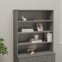 Aparador superior HAMAR pino macizo gris claro 90x30x100 cm de , Aparadores - Ref: Foro24-340435, Precio: 96,70 €, Descuento: %