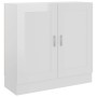 Armario de libros contrachapada blanco brillo 82,5x30,5x80 cm de vidaXL, Librerías y estanterías - Ref: Foro24-802711, Precio...