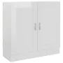 Armario de libros contrachapada blanco brillo 82,5x30,5x80 cm de vidaXL, Librerías y estanterías - Ref: Foro24-802711, Precio...