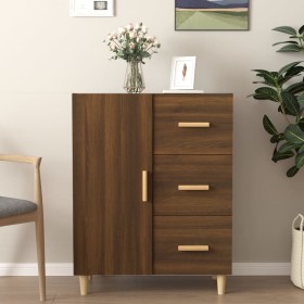 Aparador de madera de ingeniería marrón roble 69,5x34x90 cm de , Aparadores - Ref: Foro24-817353, Precio: 84,59 €, Descuento: %