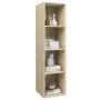 Mueble TV pared contrachapada color roble Sonoma 37x37x142,5 cm de , Muebles TV - Ref: Foro24-805492, Precio: 61,21 €, Descue...