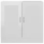Armario de libros contrachapada blanco brillo 82,5x30,5x80 cm de vidaXL, Librerías y estanterías - Ref: Foro24-802711, Precio...