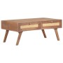 Mesa de centro de madera maciza de mango 100x60x40 cm de , Mesas de centro - Ref: Foro24-323599, Precio: 159,74 €, Descuento: %