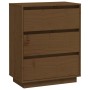 Aparador de madera maciza de pino marrón miel 60x34x75 cm de , Aparadores - Ref: Foro24-813363, Precio: 80,13 €, Descuento: %