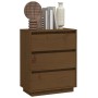 Aparador de madera maciza de pino marrón miel 60x34x75 cm de , Aparadores - Ref: Foro24-813363, Precio: 80,13 €, Descuento: %