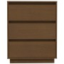 Aparador de madera maciza de pino marrón miel 60x34x75 cm de , Aparadores - Ref: Foro24-813363, Precio: 80,13 €, Descuento: %