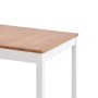 Mesa de comedor de madera de pino blanco y marrón 180x90x73 cm de , Mesas de cocina y de comedor - Ref: Foro24-283408, Precio...