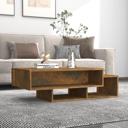 Mesa de centro madera contrachapada roble ahumado 105x55x32 cm de , Mesas de centro - Ref: Foro24-815981, Precio: 64,17 €, De...