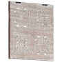 Panel de pared tallado a mano MDF marrón y blanco 40x40x1,5 cm de , Recubrimiento de paredes - Ref: Foro24-321653, Precio: 24...