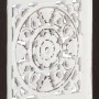 Panel de pared tallado a mano MDF marrón y blanco 40x40x1,5 cm de , Recubrimiento de paredes - Ref: Foro24-321653, Precio: 24...