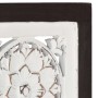 Panel de pared tallado a mano MDF marrón y blanco 40x40x1,5 cm de , Recubrimiento de paredes - Ref: Foro24-321653, Precio: 24...