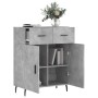 Aparador de madera de ingeniería gris hormigón 69,5x34x90 cm de , Aparadores - Ref: Foro24-828000, Precio: 104,77 €, Descuent...