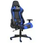 Silla gaming giratoria PVC azul de vidaXL, Sillones para videojuegos - Ref: Foro24-20490, Precio: 168,98 €, Descuento: %