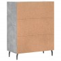 Aparador de madera de ingeniería gris hormigón 69,5x34x90 cm de , Aparadores - Ref: Foro24-828000, Precio: 104,77 €, Descuent...