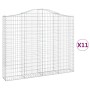 Cestas gaviones 11 uds forma de arco hierro 200x30x160/180 cm de , Maceteros y jardineras - Ref: Foro24-3145502, Precio: 1,00...