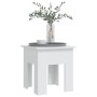 Mesa de centro madera de ingeniería blanca 40x40x42 cm de , Mesas de centro - Ref: Foro24-810244, Precio: 26,44 €, Descuento: %