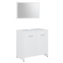 Conjunto de muebles de baño madera contrachapada blanco de , Muebles de baño - Ref: Foro24-802579, Precio: 72,07 €, Descuento: %
