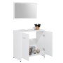 Conjunto de muebles de baño madera contrachapada blanco de , Muebles de baño - Ref: Foro24-802579, Precio: 72,07 €, Descuento: %