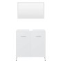 Conjunto de muebles de baño madera contrachapada blanco de , Muebles de baño - Ref: Foro24-802579, Precio: 72,07 €, Descuento: %