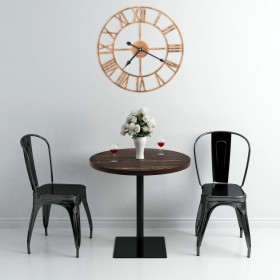 Reloj de pared de metal dorado 40 cm de , Relojes de pared - Ref: Foro24-283860, Precio: 44,78 €, Descuento: %