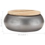 Mesa de centro de madera maciza de mango gris 68x68x30 cm de , Mesas de centro - Ref: Foro24-323531, Precio: 176,19 €, Descue...
