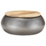 Mesa de centro de madera maciza de mango gris 68x68x30 cm de , Mesas de centro - Ref: Foro24-323531, Precio: 176,19 €, Descue...