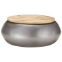 Mesa de centro de madera maciza de mango gris 68x68x30 cm de , Mesas de centro - Ref: Foro24-323531, Precio: 176,19 €, Descue...