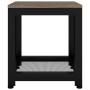 Mesita auxiliar MDF y hierro gris y negro 40x40x45 cm de , Mesas auxiliares - Ref: Foro24-286080, Precio: 58,79 €, Descuento: %