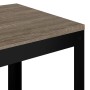 Mesita auxiliar MDF y hierro gris y negro 40x40x45 cm de , Mesas auxiliares - Ref: Foro24-286080, Precio: 58,79 €, Descuento: %
