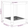 Mesita auxiliar MDF y hierro gris y negro 40x40x45 cm de , Mesas auxiliares - Ref: Foro24-286080, Precio: 58,79 €, Descuento: %
