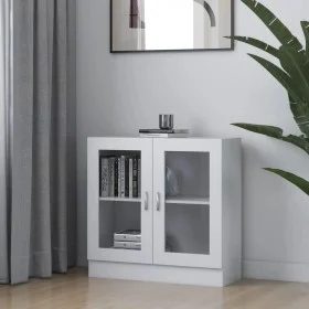 Vitrina de madera contrachapada blanco 82,5x30,5x80 cm de vidaXL, Librerías y estanterías - Ref: Foro24-802741, Precio: 61,70...