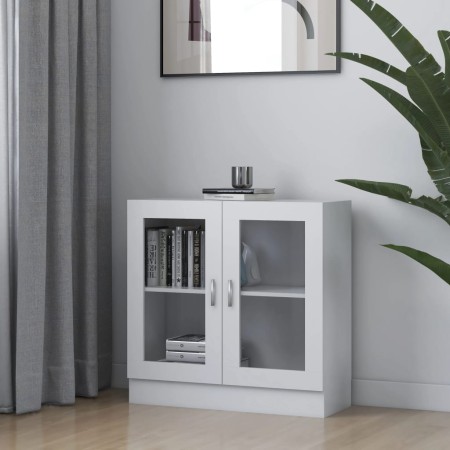 Vitrina de madera contrachapada blanco 82,5x30,5x80 cm de vidaXL, Librerías y estanterías - Ref: Foro24-802741, Precio: 63,19...