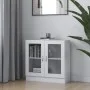 Vitrina de madera contrachapada blanco 82,5x30,5x80 cm de vidaXL, Librerías y estanterías - Ref: Foro24-802741, Precio: 61,70...