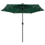 Sombrilla de jardín con luces LED palo de aluminio verde 270 cm de , Sombrillas - Ref: Foro24-47352, Precio: 90,33 €, Descuen...