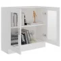 Vitrina de madera contrachapada blanco 82,5x30,5x80 cm de vidaXL, Librerías y estanterías - Ref: Foro24-802741, Precio: 61,70...