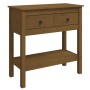 Mesa consola de madera maciza de pino marrón miel 75x35x75 cm de , Mesas auxiliares - Ref: Foro24-814622, Precio: 140,03 €, D...